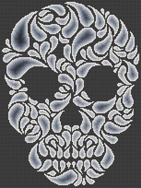 (image for) Skull Flourish Light to Dark